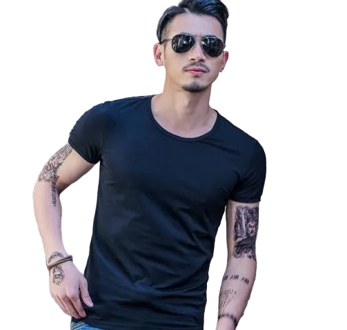 Herren Sommer T-Shirt aus Bambusfaser Vorderansicht leicht und atmungsaktiv