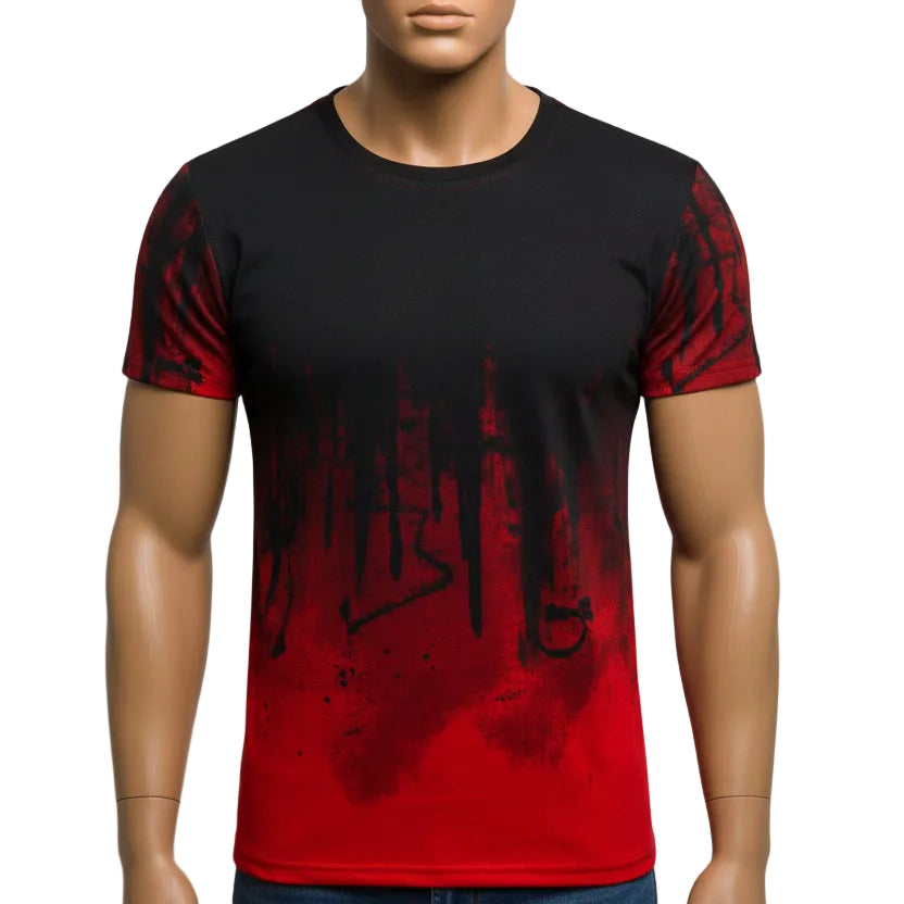 Herren T-Shirt mit Print – Lässiges Grafik Kurzarm Baumwollshirt