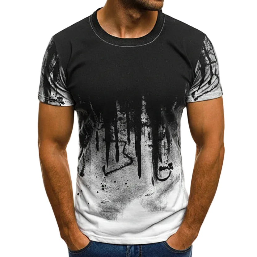 Herren T-Shirt mit Print – Lässiges Grafik Kurzarm Baumwollshirt