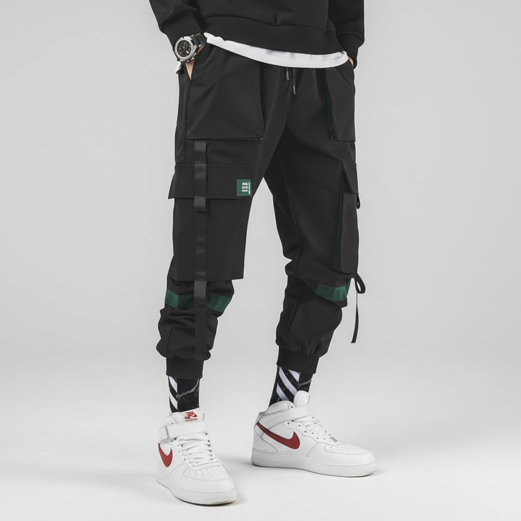 Herren japanische Workwear Hose Vorderansicht im Loose Fit Stil