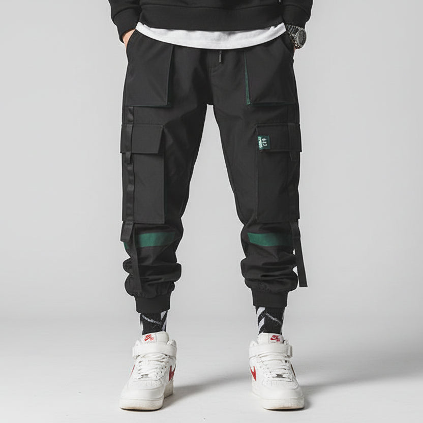 Herren japanische Workwear Hose Vorderansicht im Loose Fit Stil